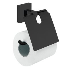 CUADRO чорний тримач для туалетного паперу квадратний Volle 2536.240104
