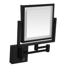 Черное зеркало косметическое с подсветкой сенсорное de la noche Volle 2500.281104